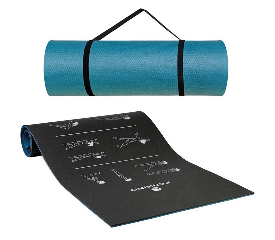 Ferrino Fitnessmatte Ferrino Fitnessmatte Jogamatte 186 x 61 cm 11114F (1-St), einer Dicke von 8 mm schützt Gelenke