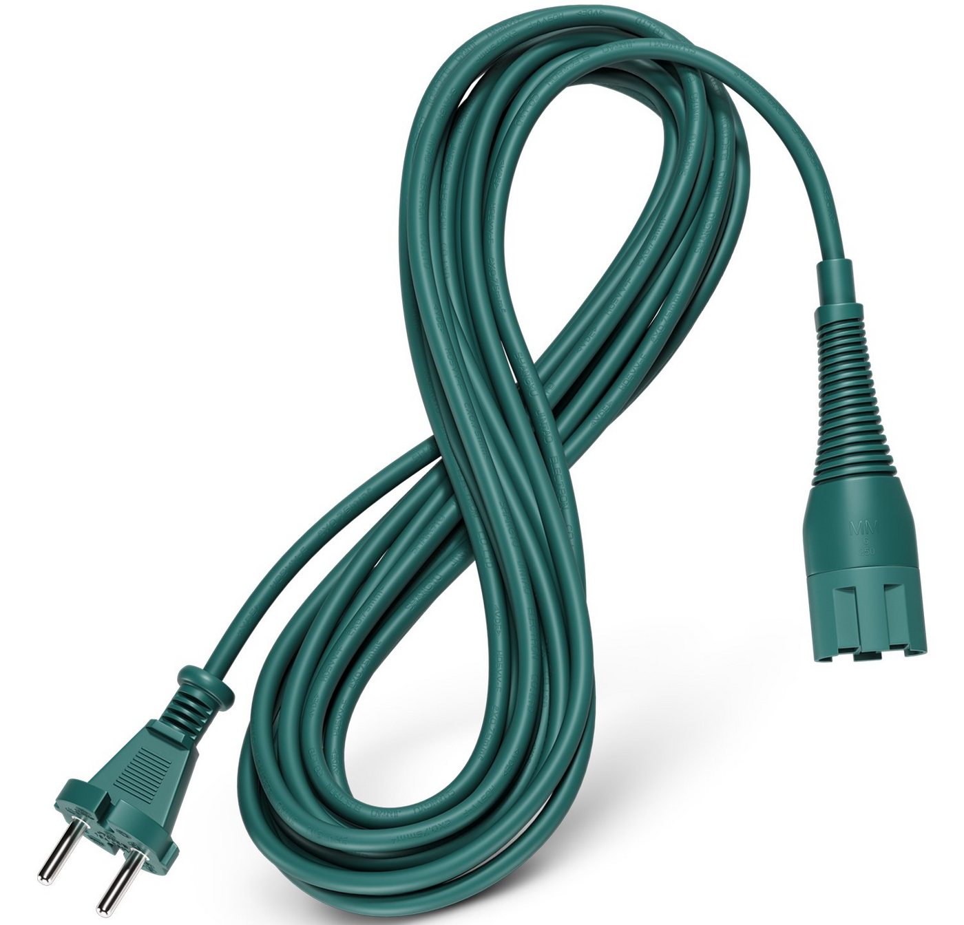VIOKS Anschlusskabel Ersatz für Vorwerk Handstaubsauger Kobold VK130, VK131 Stromkabel, Konturenstecker, 7 m