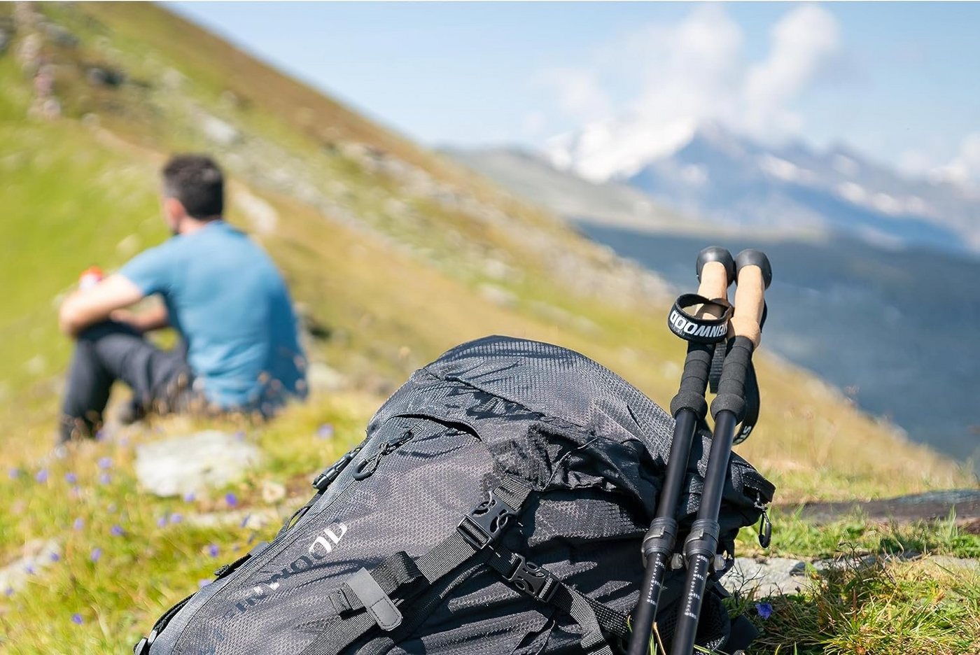 Steinwood Wanderstöcke Aluminium - Trekkingstöcke - leicht, verstellbar mit Teleskop und Kle…