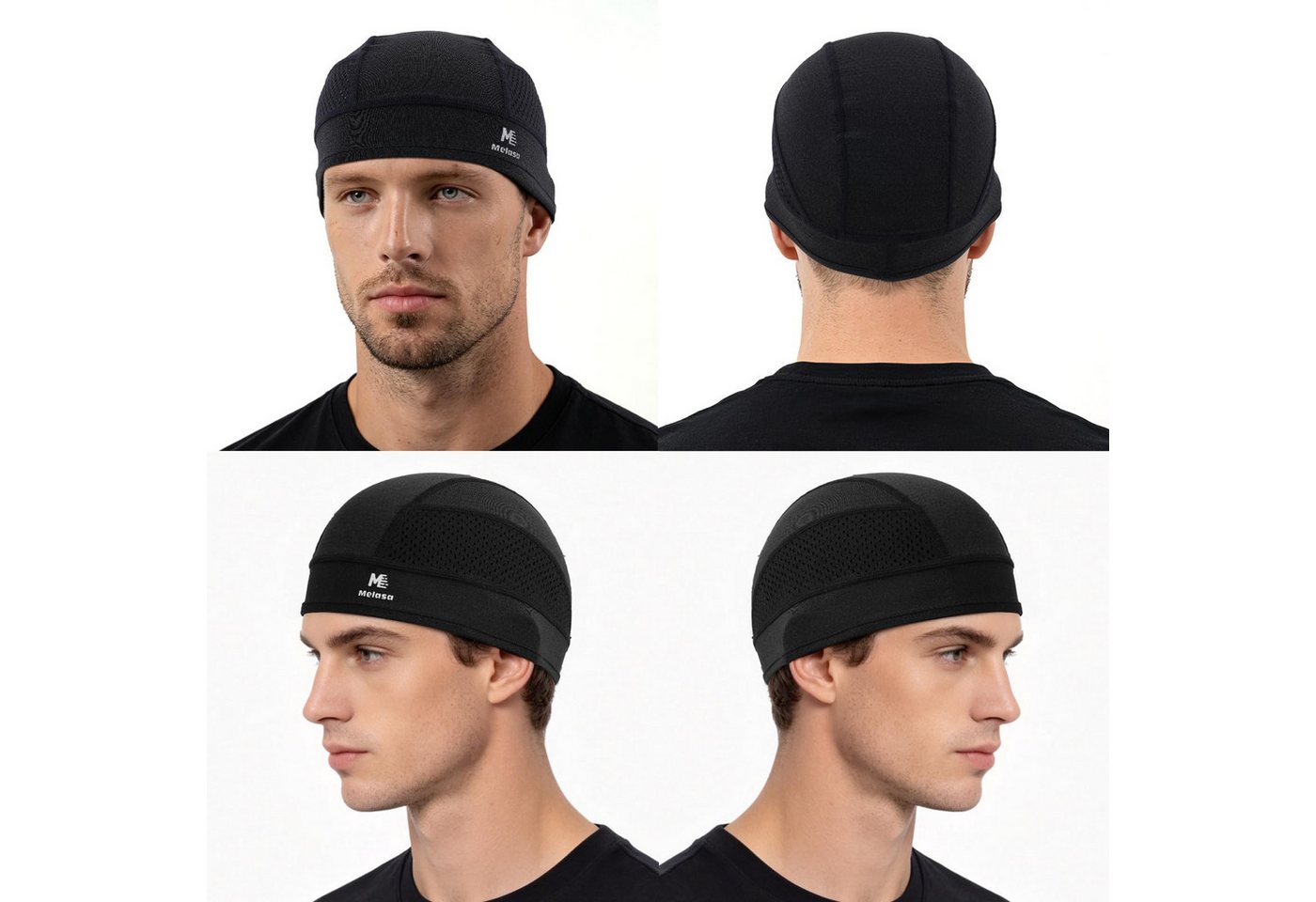 Zaewry Unterhelmmütze Atmungsaktive Mesh-Helm-Innenmütze, visierlose Fahrradkappe, leicht und schnelltrocknend, Sommer-Mesh-Radsport-Kopftuchmütze Bild 3