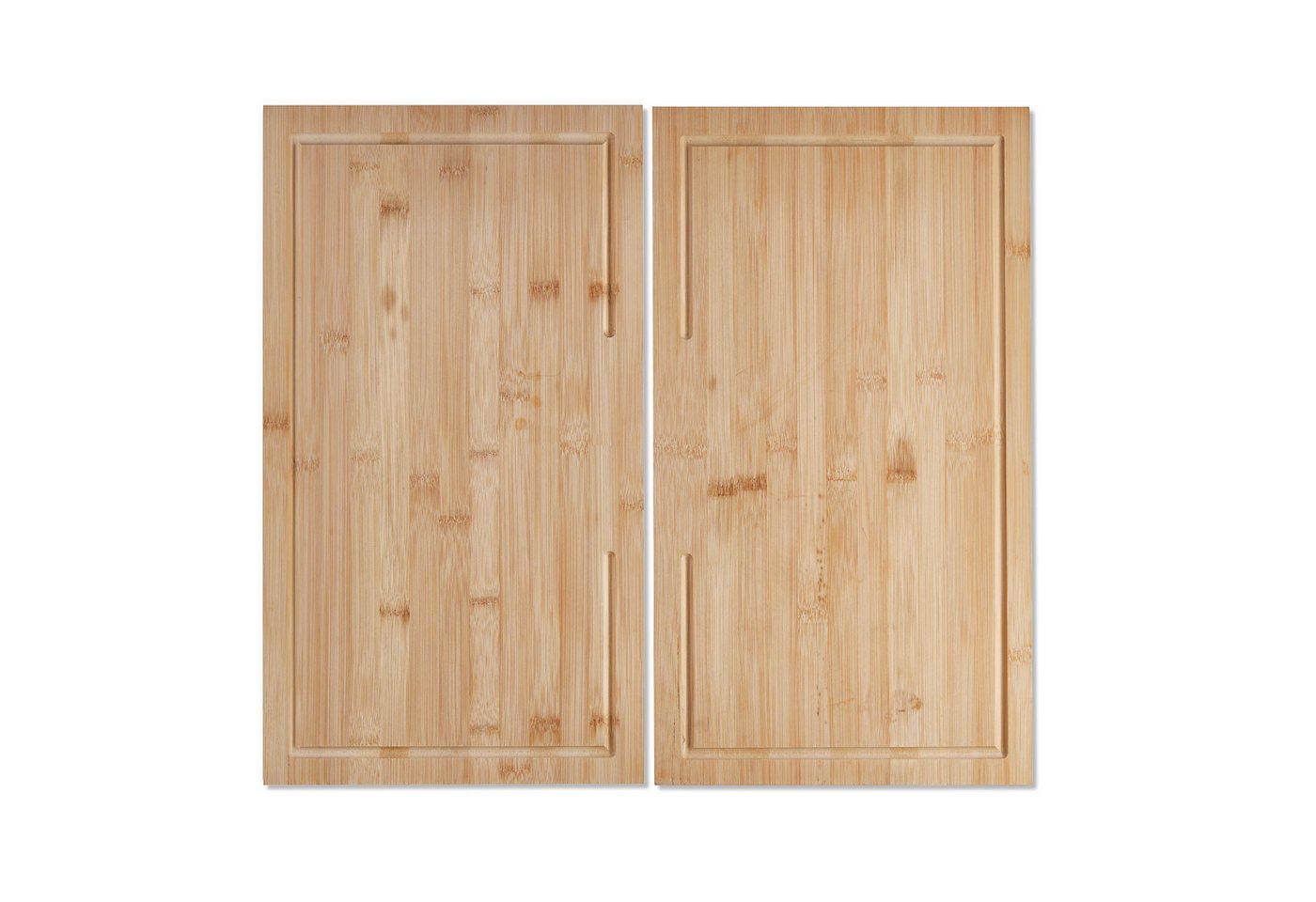 KHG Herd-Abdeckplatte Bambus 2er-Set je 50x28 cm Holz braun, Bambus, (2 tlg)