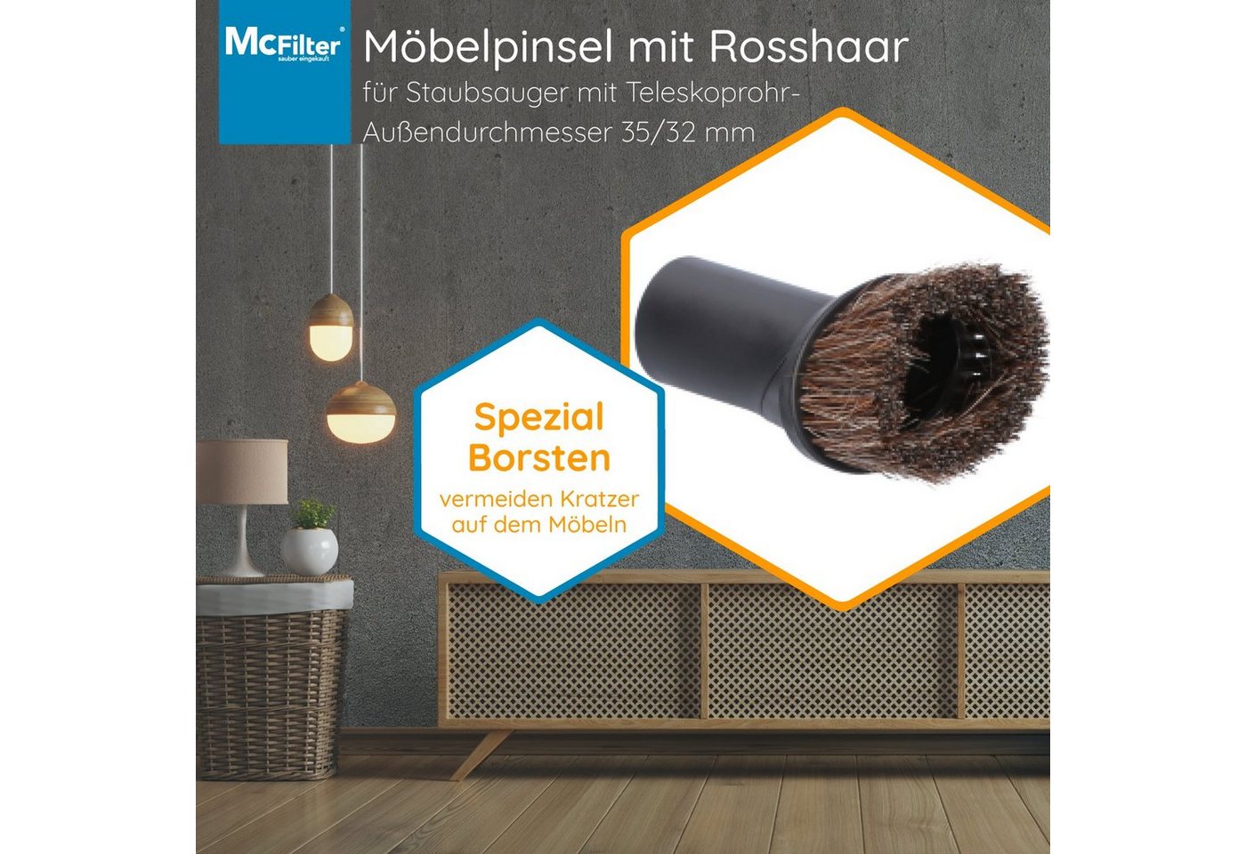 McFilter Staubsaugerdüsen-Set 12-teiliges Düsenset, Zubehör für Siemens VSQ4G332 Q 4.0 Silence Power Allergy, (12-tlg), 2 Polsterdüsen & 2 Fugendüsen, 1 Saugbürste, 1 Saugpinsel, 6 Adapter Bild 4