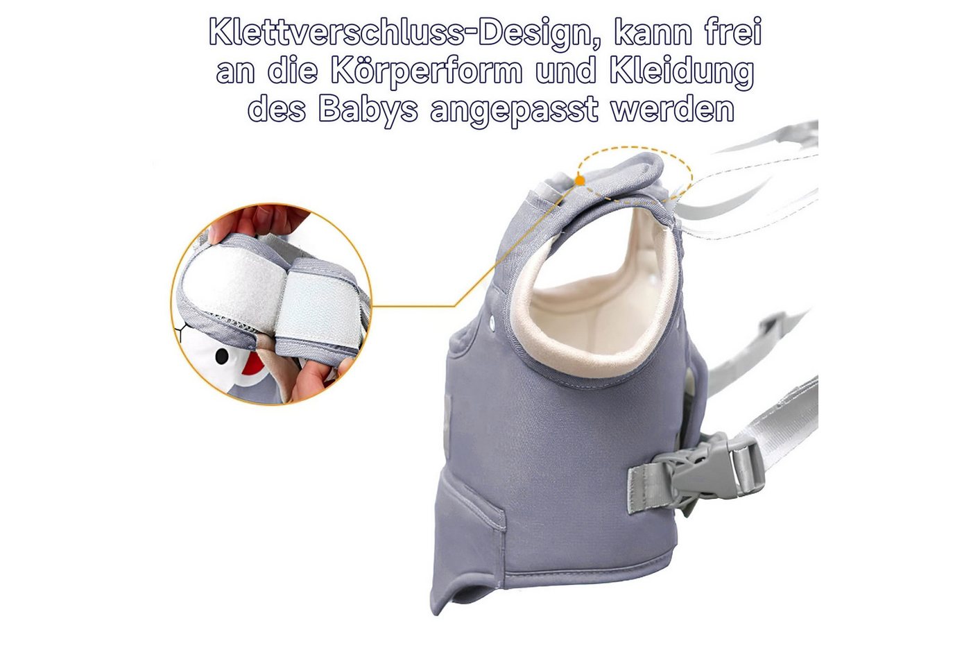 AIMAX Lauflernhilfe Lauflernwagen Baby Walker Lauflernhilfe Gehhilfe für Einstellbar, (mit Magischen Aufklebern, Multifunktional MaxTragfähigkeit 36kg, 1-tlg., 3 in 1 Abnehmbarer, Geschenke für Neugeborene, Taufe, Baby-Part uvm), Kleinkind 9-24 Monthe Ergonomisch Stehen Gehen Lernen Helfer Bild 3