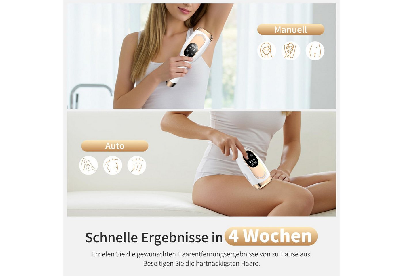 AIBISTAR IPL-Haarentferner IPL-Haarentferner Laser Haarentfernung – 9 Stufen, Eiskühlung, 999,999 Lichtimpulse, für Männer, Frauen, Achseln, Beine, Körper, Laser Haarentfernung Zuhause Dauerhafte Schmerzlos Haarentfernung