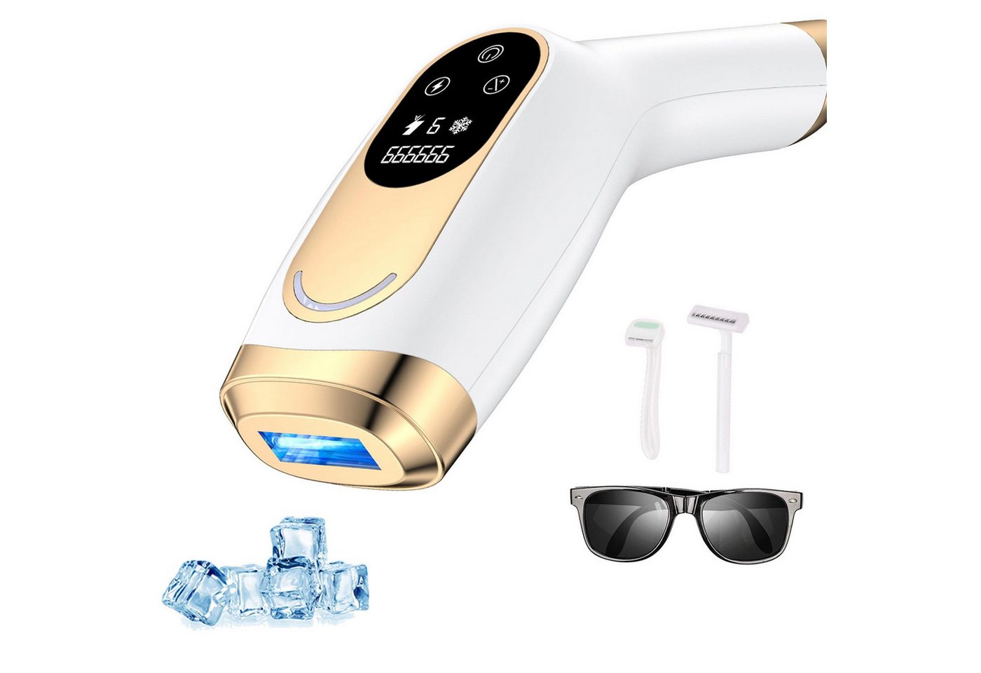 AIBISTAR IPL-Haarentferner IPL-Haarentferner Laser Haarentfernung – 9 Stufen, Eiskühlung, 999,999 Lichtimpulse, für Männer, Frauen, Achseln, Beine, Körper, Laser Haarentfernung Zuhause Dauerhafte Schmerzlos Haarentfernung Bild 5