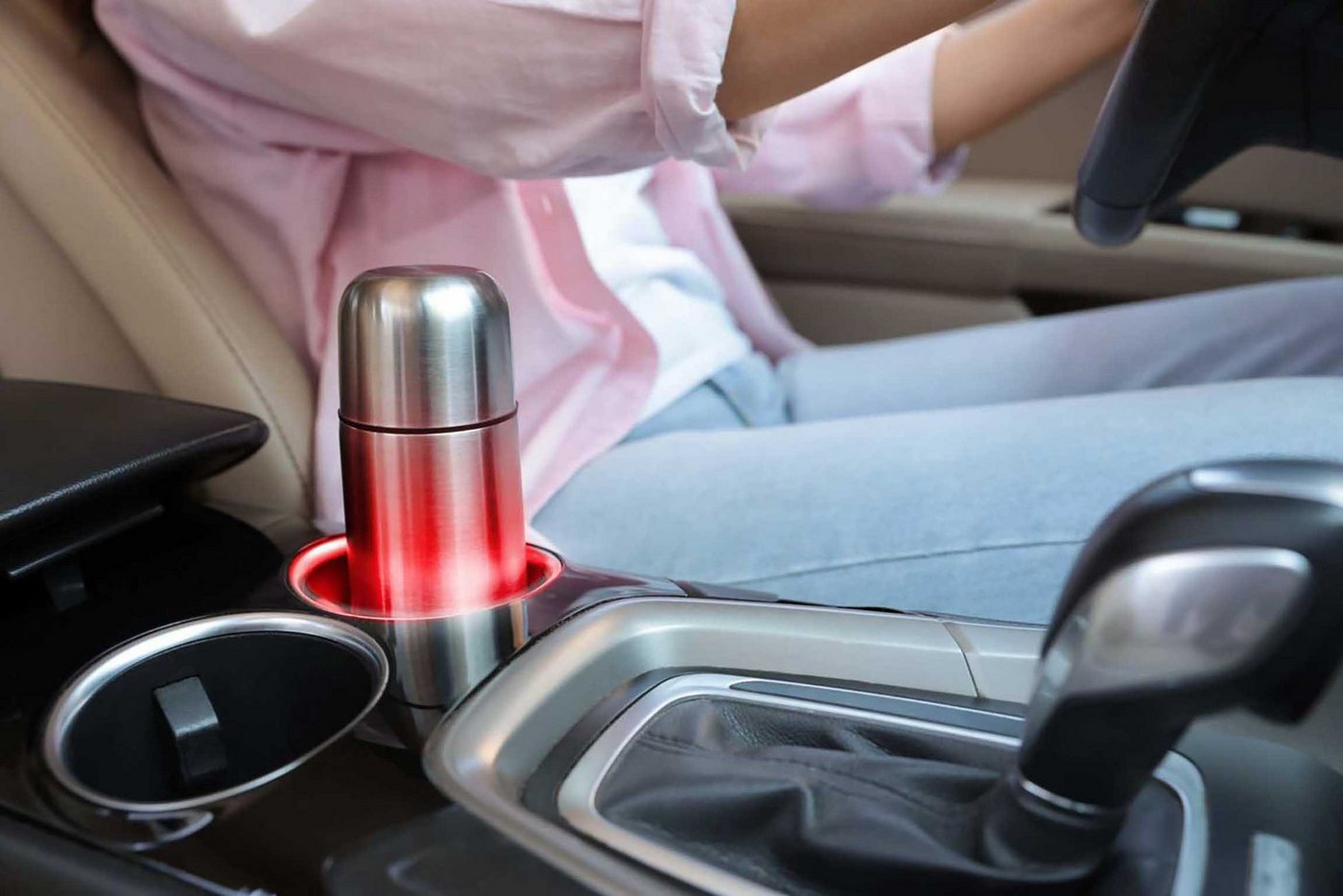 Dunlop Becherhalter Licht für Getränkehalter mit LED-Beleuchtung, (7 Farben mit 2 Funktionen), Auto Getränkehalter Beleuchtung Bild 3