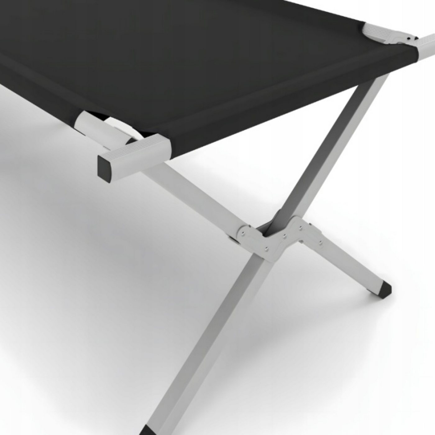 Realb2b Feldbett Feldbett faltbar XXL 190x62 cm Campingbett stabil mit Tragetasche (Feldbett faltbar Camping Gästebett mit Tragetasche Metallrahmen, Feldbett faltbar 190x62 cm Metallrahmen 600D Bezug Tragetasche) klappbar, platzsparend, transportabel, erhöhte Liegefläche Bild 2