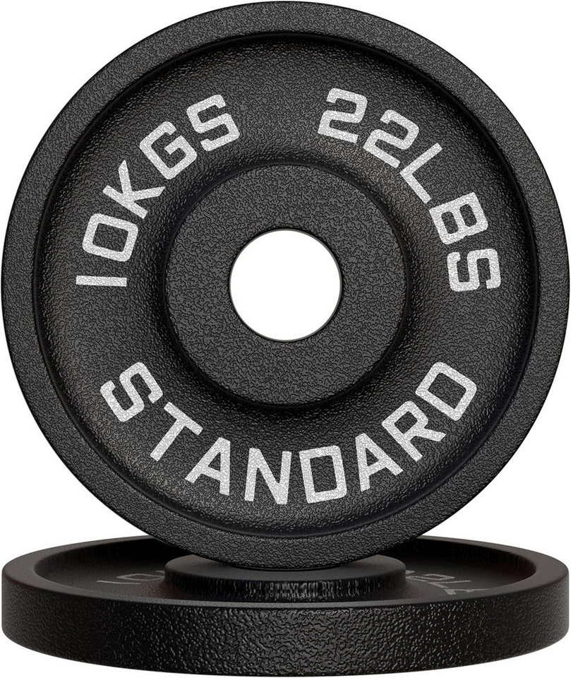 TLGREEN Hantelscheibe aus Gusseisen,olympische Standard-Hantelscheiben, 20 kg, (2-tlg), 50 mm Durchmesser, geeignet für Heim-Fitnessstudios und Krafttraining Bild 4