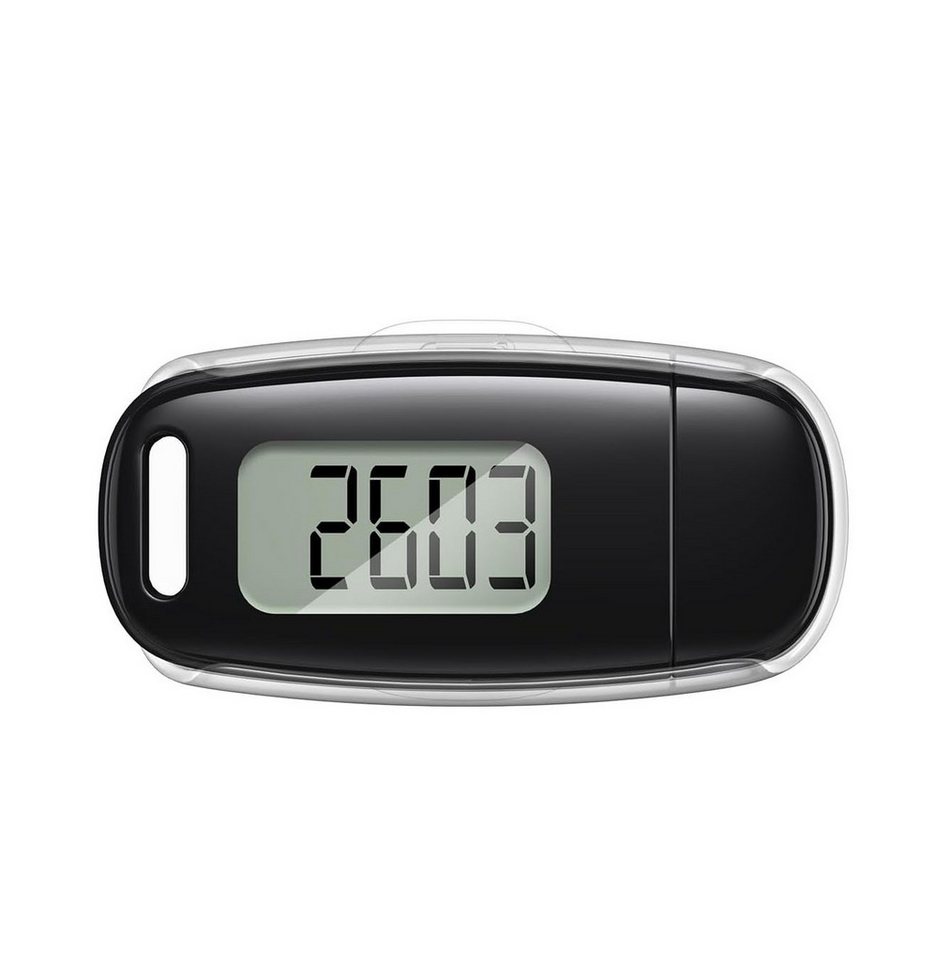 nsihing Schrittzähler 3D-Schrittzähler, USB-aufladbarer Schrittzähler zum Gehen, große Bildschirmanzeige, einfacher Schrittzähler Bild 5