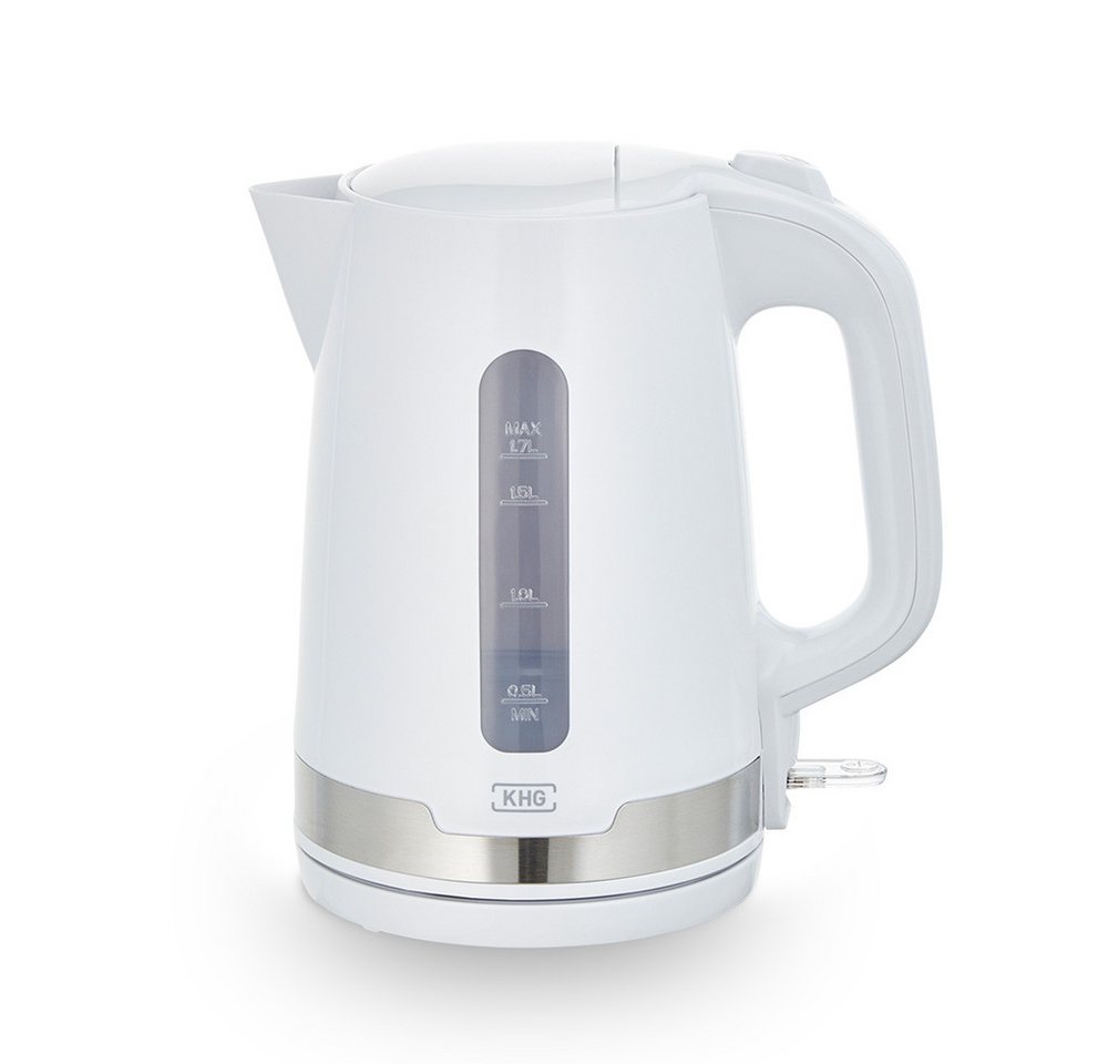 KHG Wasserkocher Wasserkocher WK-1708 WE2 in weiß aus Kunststoff, 1,7 Liter, 1.7 l Bild 3