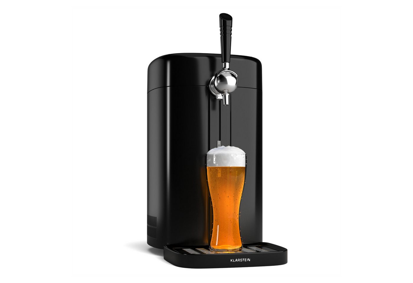 Klarstein Bierzapfanlage FrostBrew, Getränkespender Zapfanlage 5 L 60W LED