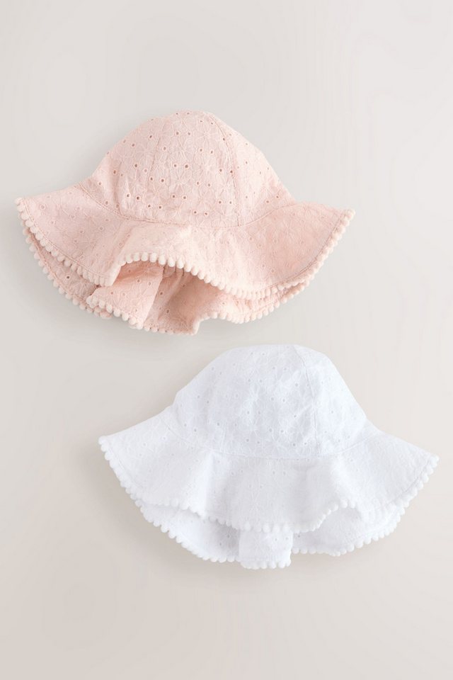 Next Fischerhut Baby Sommerhüte mit Lochstickerei, 2er-Pack (2-St) Bild 2