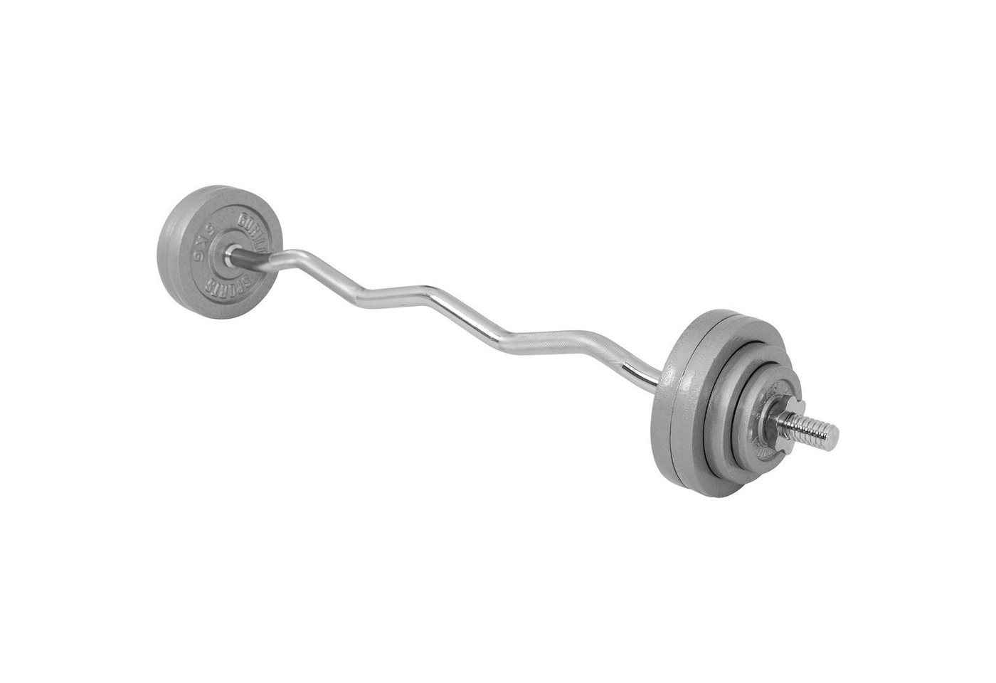 GORILLA SPORTS Hantel-Set SZ-Curlset Gusseisen 35 kg mit Verschlüssen Bild 5