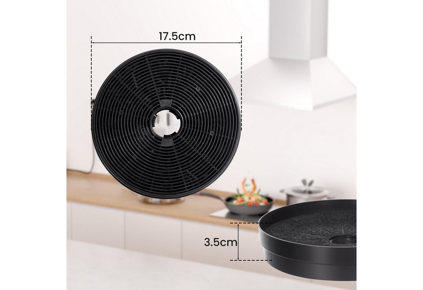 Levivo Aktivkohlefilter Ersatzfilter Austauschfilter für Levivo Dunstabzugshauben, Zubehör für LEVIVO Dunstabzugshauben Modelle: 200100001308 200100001309 200100001310 200100001313 200100001314 200100001312 200100001315 200100001324 200100001311 200100001316 200100001317 Bild 5