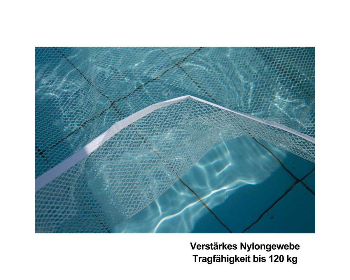 Vivi Idee Badeinsel Wasserhängematte Wasserluftmatraze mit Netz Wasserliege, (1-St) Bild 4