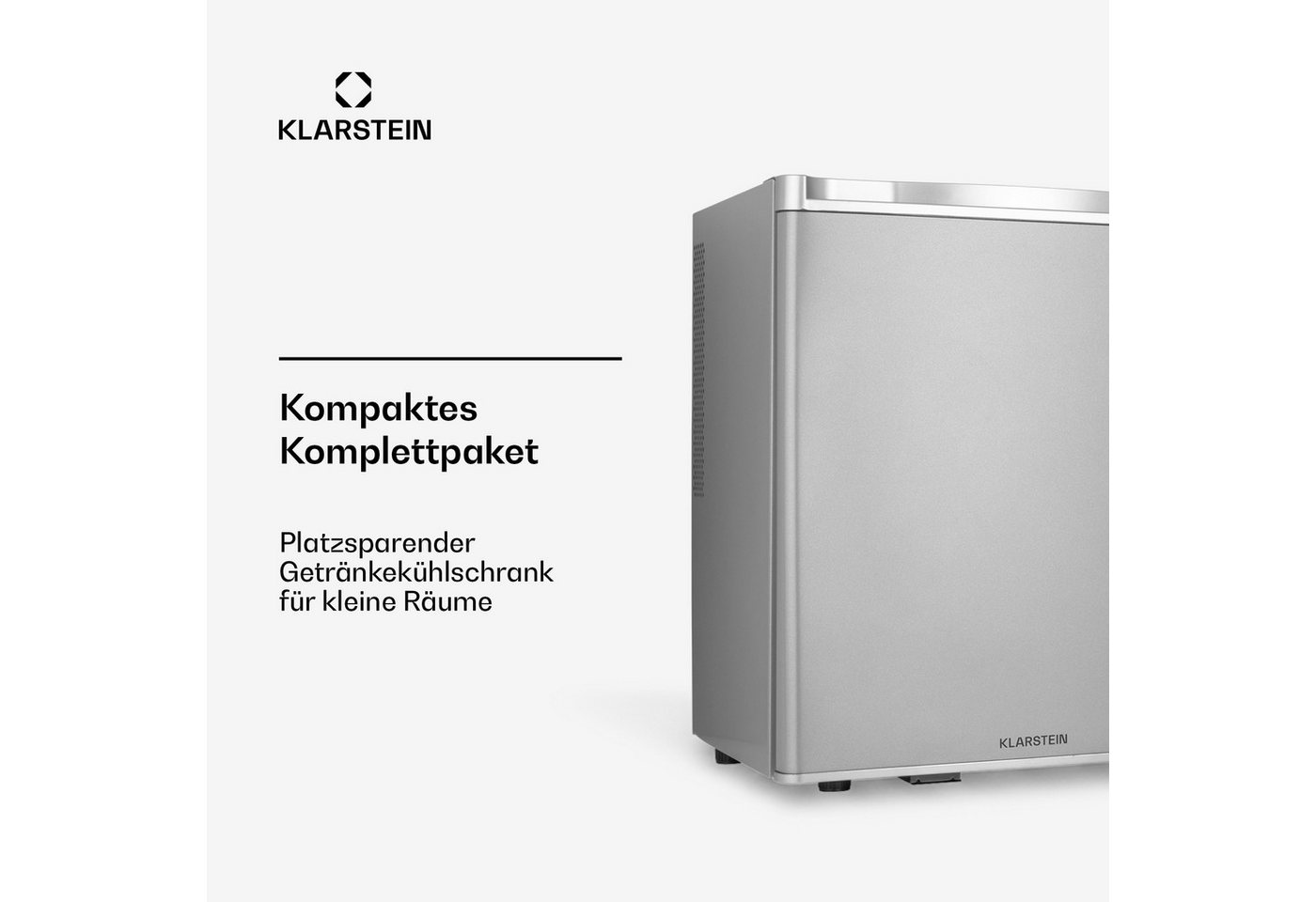 Klarstein Table Top Kühlschrank 10046360, 51 cm hoch, 43 cm breit, Bier Hausbar Getränkekühlschrank Hotel Mini Fridge Bild 5