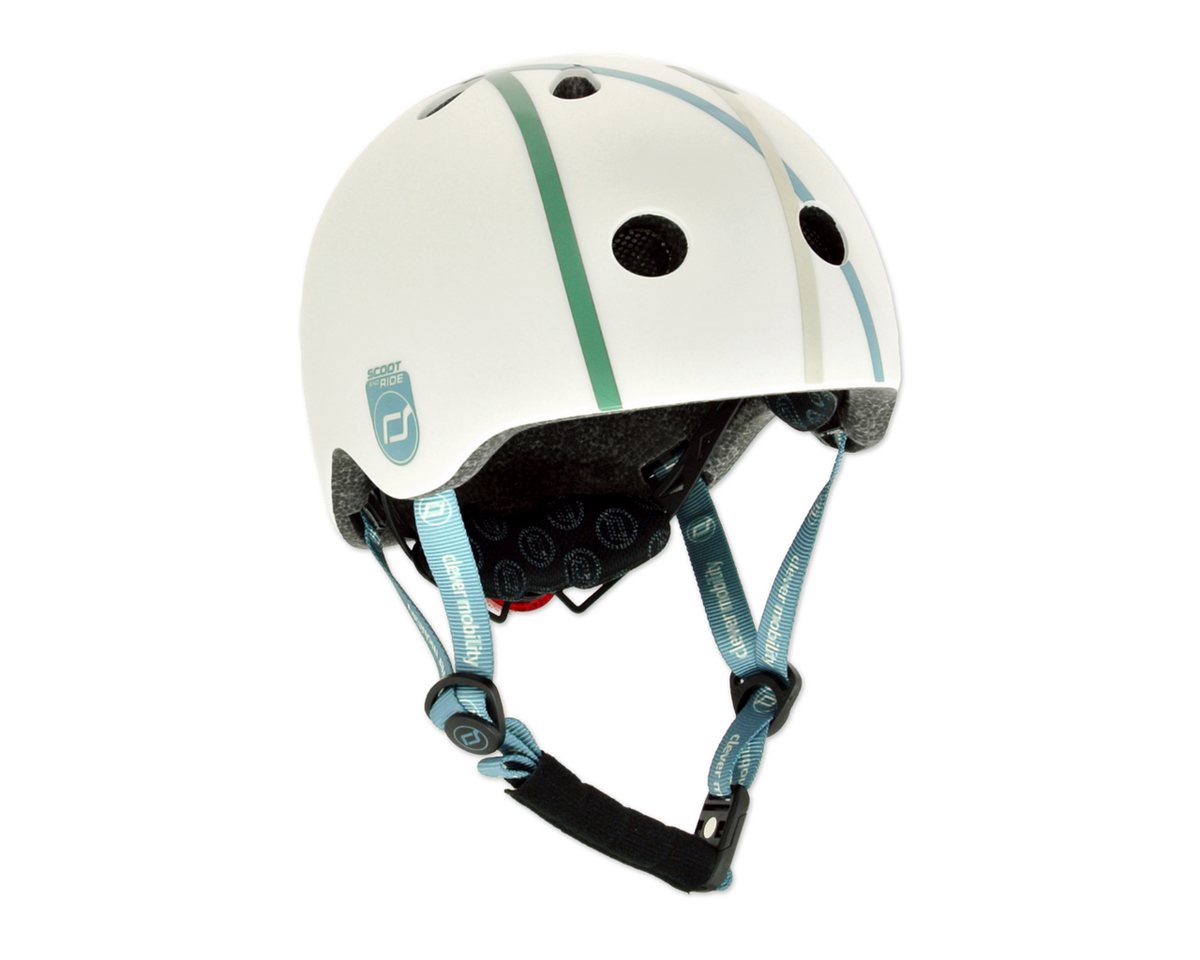 Scoot and Ride Kinderhelm Kinderhelm XXS-S Olive, grün - Schutzhelm, mit LED-Sicherheitslicht Bild 2
