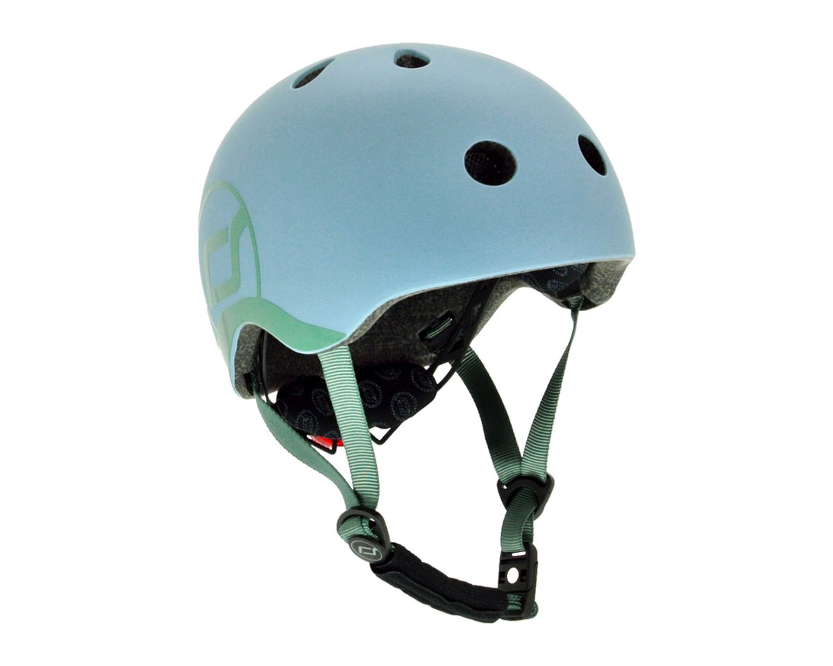 Scoot and Ride Kinderhelm Kinderhelm XXS-S Olive, grün - Schutzhelm, mit LED-Sicherheitslicht Bild 5