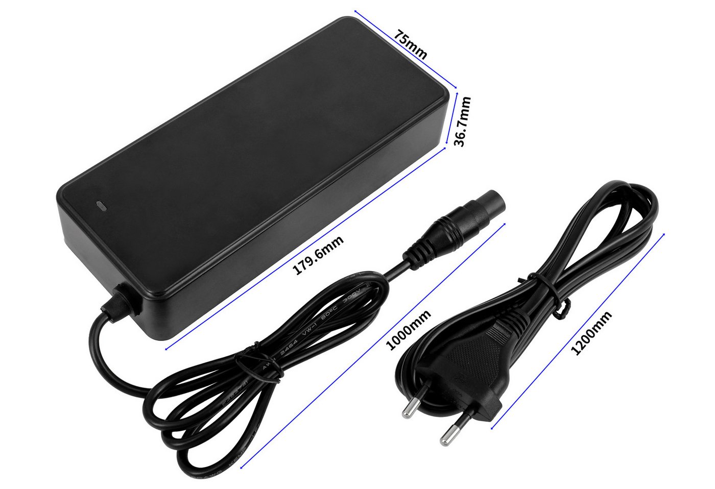 PowerSmart Batterie-Ladegerät (54.6V 2A für Ninebot Segway ZT3 PRO)