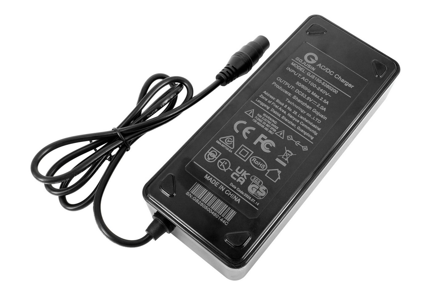 PowerSmart Batterie-Ladegerät (54.6V 2A für Ninebot Segway ZT3 PRO) Bild 4