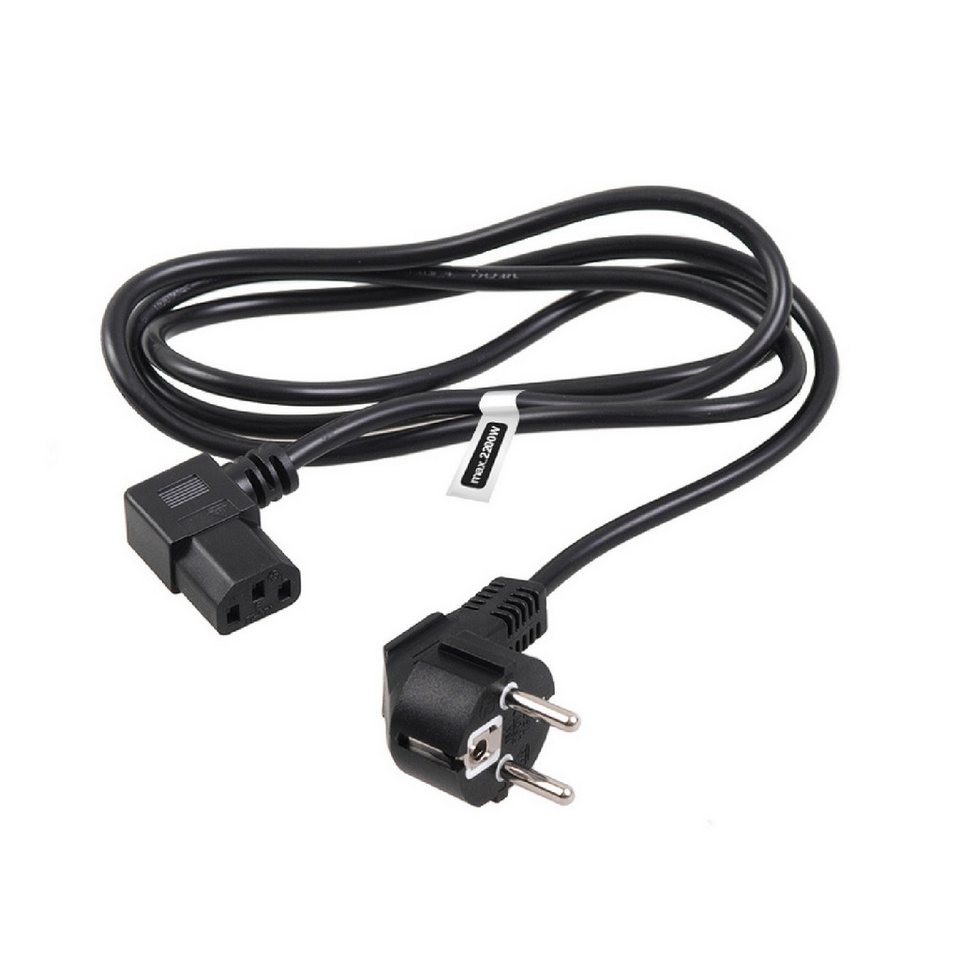Maclean MCTV-802 Netzkabel 1,5 m mit Winkelstecker Netzkabel, (150 cm), Schutzkontakt auf C13 Kaltgerätestecker, 250 V / 16 A Bild 3