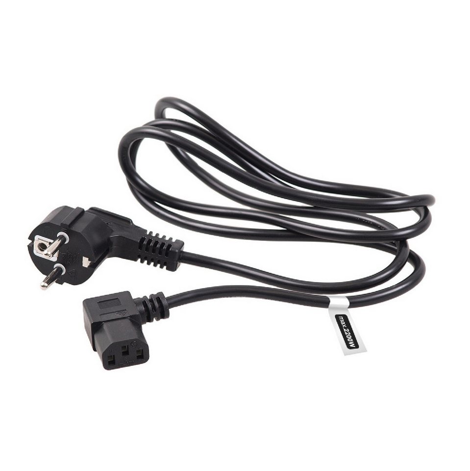 Maclean MCTV-802 Netzkabel 1,5 m mit Winkelstecker Netzkabel, (150 cm), Schutzkontakt auf C13 Kaltgerätestecker, 250 V / 16 A Bild 5