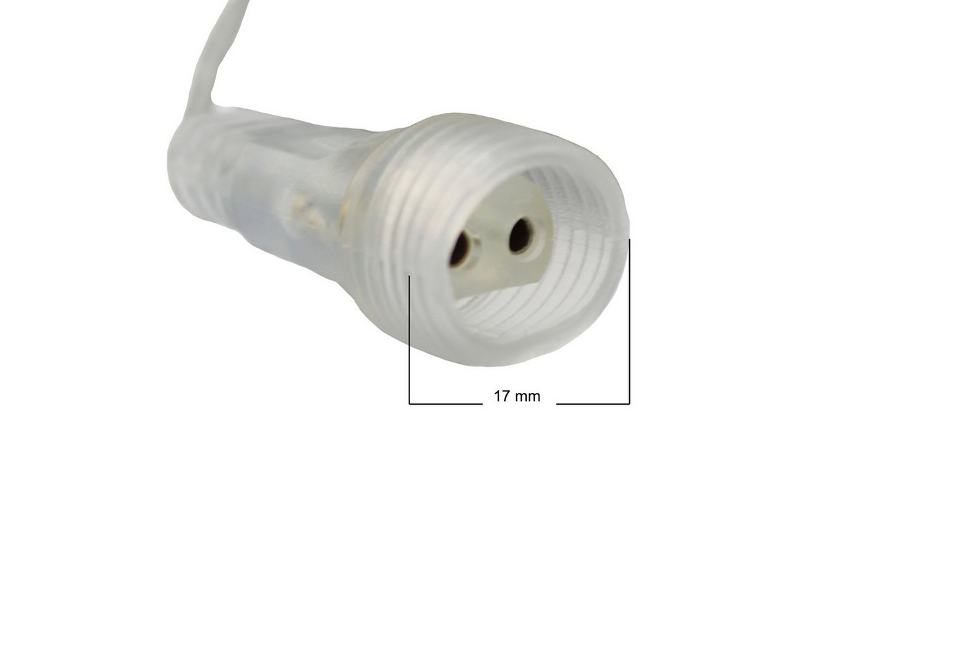 Arnusa Verlängerungskabel 2 Pin DC Lichterkette Transparent Verlängerungskabel, 2-Pin, 2-Pin (1000 cm), für Innen und Außen