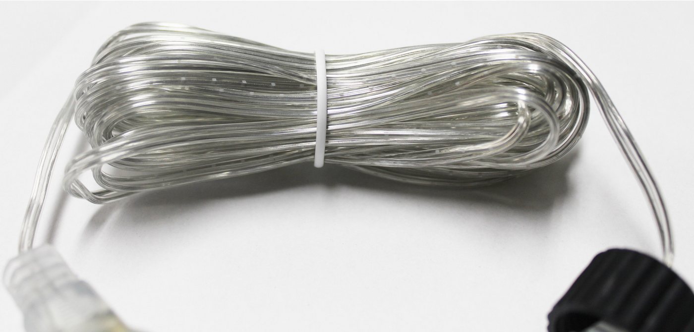 Arnusa Verlängerungskabel 2 Pin DC Lichterkette Transparent Verlängerungskabel, 2-Pin, 2-Pin (1000 cm), für Innen und Außen Bild 2
