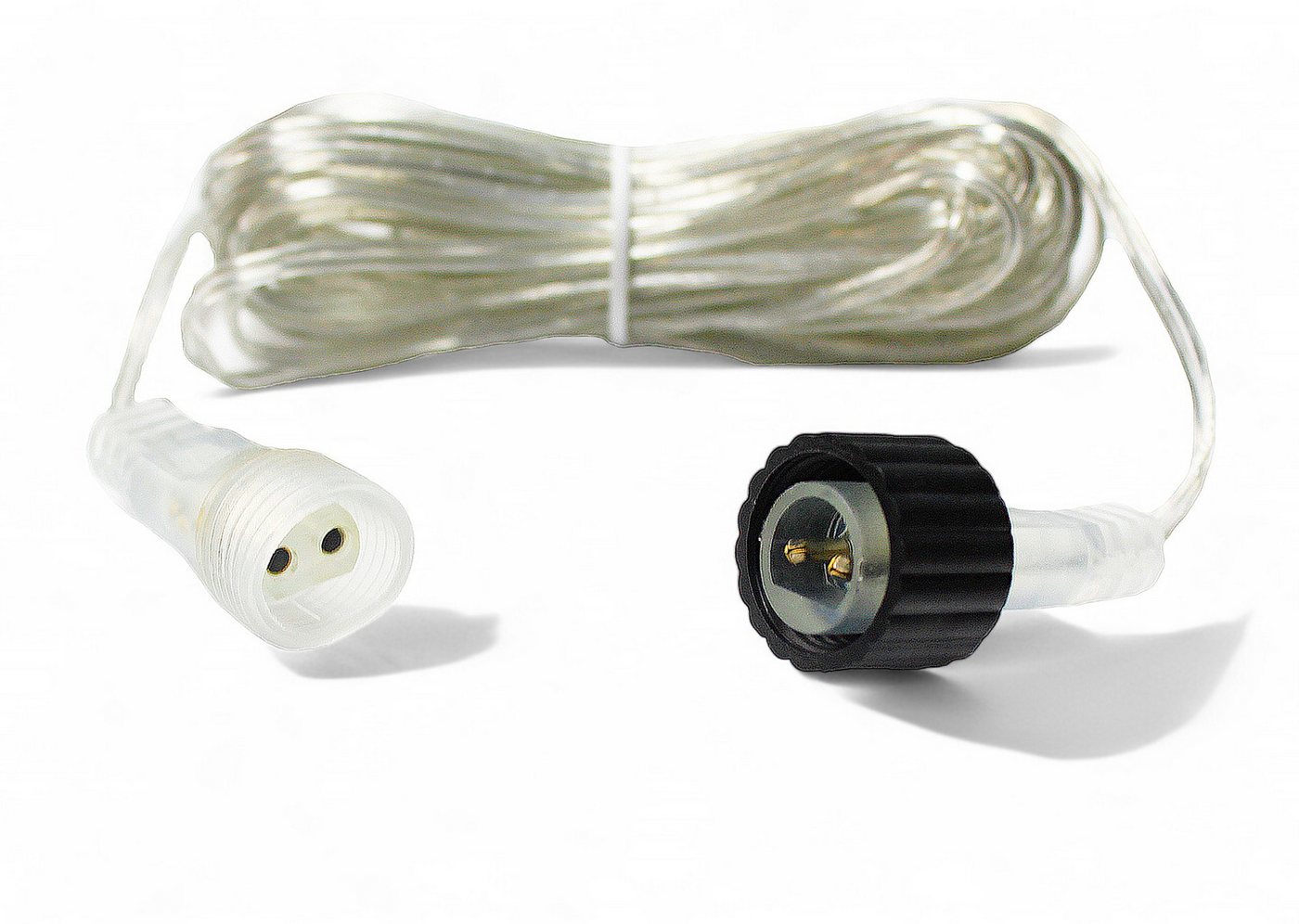 Arnusa Verlängerungskabel 2 Pin DC Lichterkette Transparent Verlängerungskabel, 2-Pin, 2-Pin (1000 cm), für Innen und Außen Bild 3