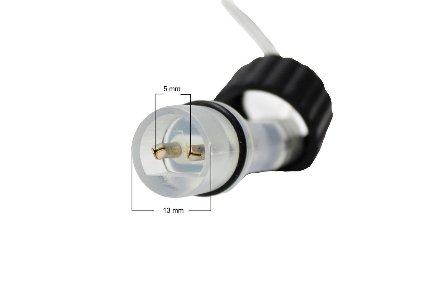 Arnusa Verlängerungskabel 2 Pin DC Lichterkette Transparent Verlängerungskabel, 2-Pin, 2-Pin (1000 cm), für Innen und Außen Bild 4