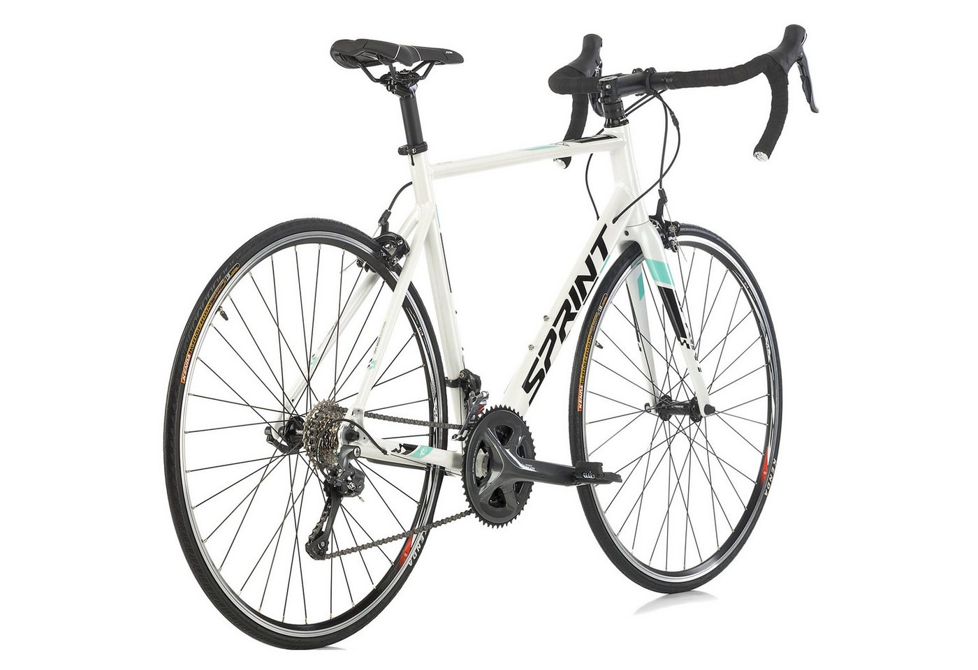 Airtracks Rennrad 28 Herren Rennrad SPRINT MONZA RACE Fahrrad CARBON GABEL 2x8, 16 Gang SHIMANO CLARIS RD-R2000 Schaltwerk, Kettenschaltung, High End Renn Fahrrad - Rahmenhöhen 51 cm 53 cm 55 cm - Modell 2026