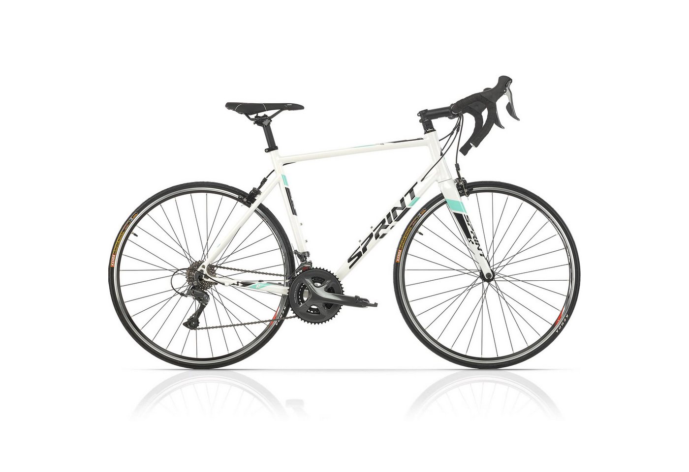 Airtracks Rennrad 28 Herren Rennrad SPRINT MONZA RACE Fahrrad CARBON GABEL 2x8, 16 Gang SHIMANO CLARIS RD-R2000 Schaltwerk, Kettenschaltung, High End Renn Fahrrad - Rahmenhöhen 51 cm 53 cm 55 cm - Modell 2026 Bild 3