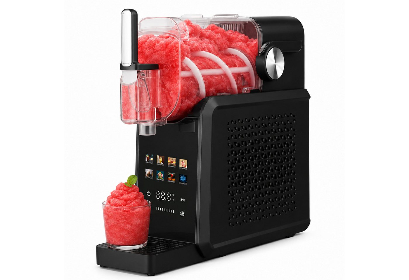 Vankel Slush-Eismaschine 8-in-1, ohne Eiswürfel, Selbstreinigung, 10 Konsistenzstufen, 1,8 l, 200 W, Slushmaker für Kaltgetränke, Slush, Milchshake, Frappé, Softeis Bild 5