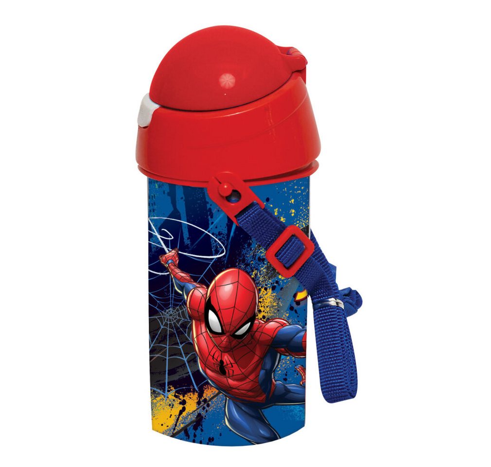 Tayroc Trinkflasche Spiderman Dark Flasche, Sportflasche 500 ml
