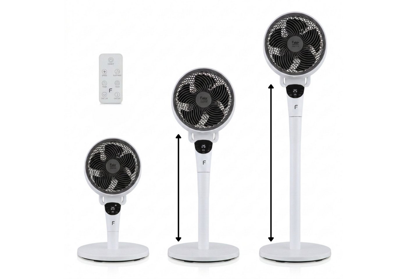 FAKIR Standventilator Stand Tisch Ventilator 2in1 prestige VC550 3D Oszilation Bild 2