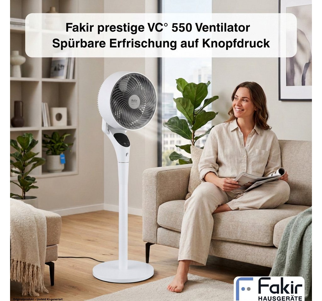 FAKIR Standventilator Stand Tisch Ventilator 2in1 prestige VC550 3D Oszilation Bild 4