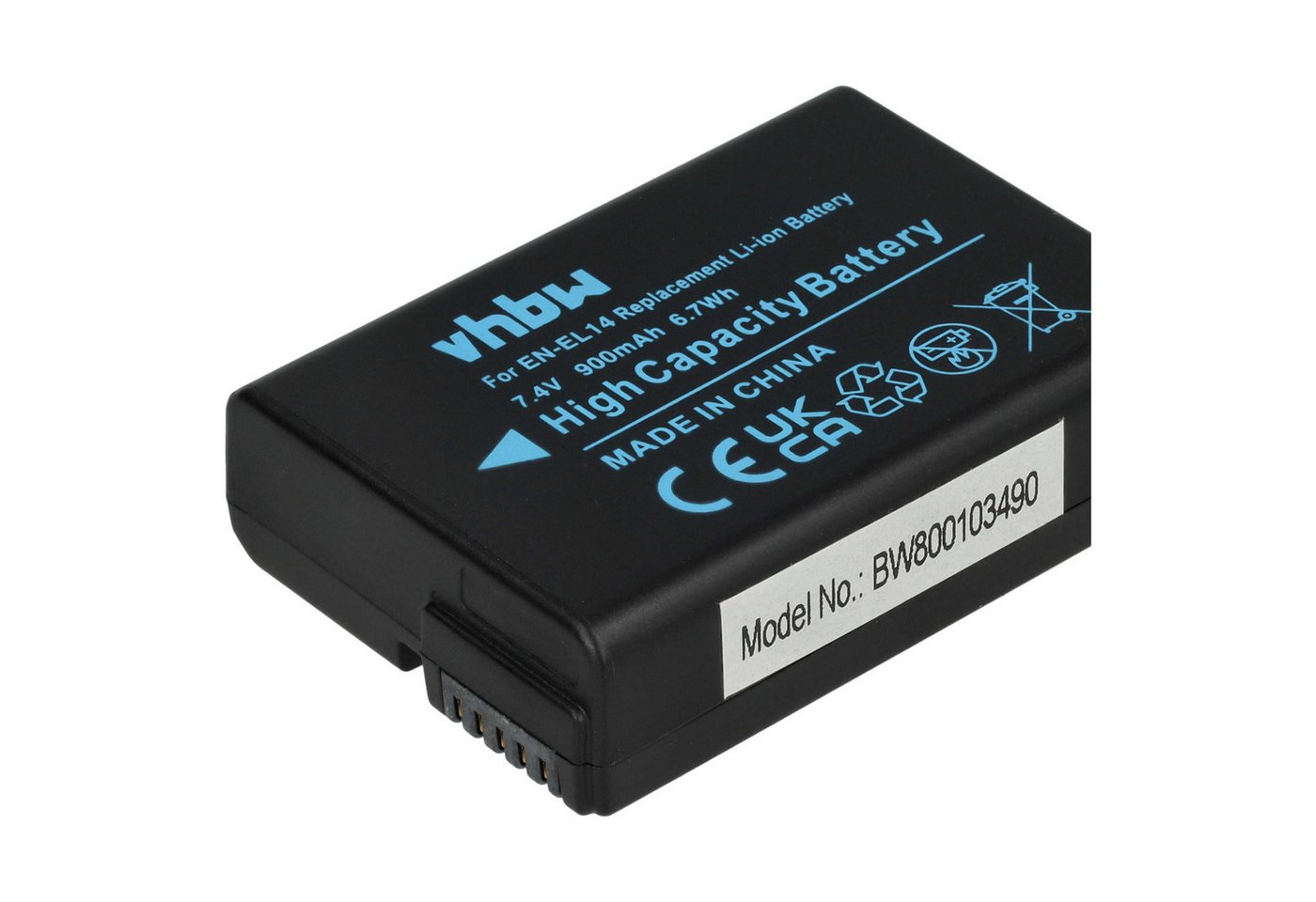 vhbw Akku Ersatz für Nikon EN-EL14 für Kamera / Foto / Kompaktkamera (950 Kamera-Akku Akku Li-Ion 950 mAh (7,2 V, 2 St), Leistungsfähige Austausch-Akkus für Digitalkamera, Spiegelreflexkamera Bild 3