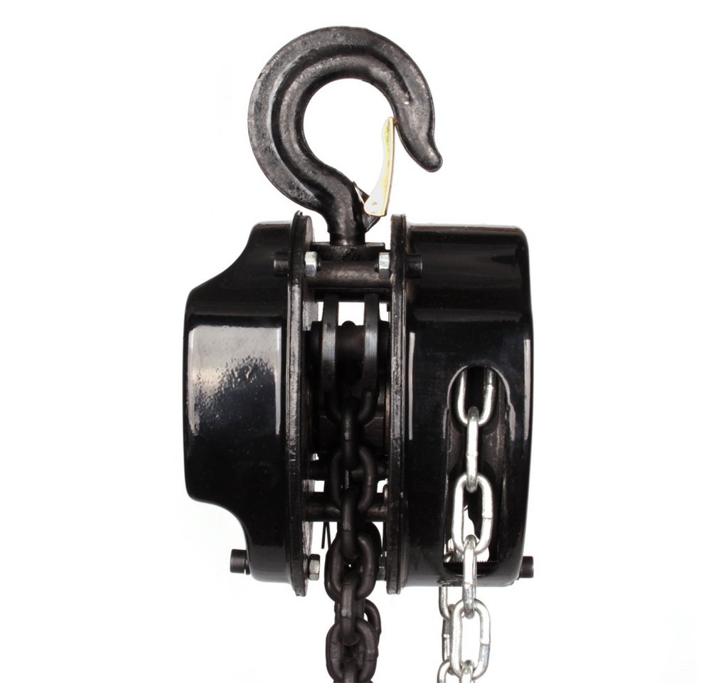Springer Werkzeuge Kettenzug 1T Kettenzug handseilwinde, Vollverzinkte Kette Tragkraft Flaschenzug, (1000kg Tragkraft), 360° Drehgelenk