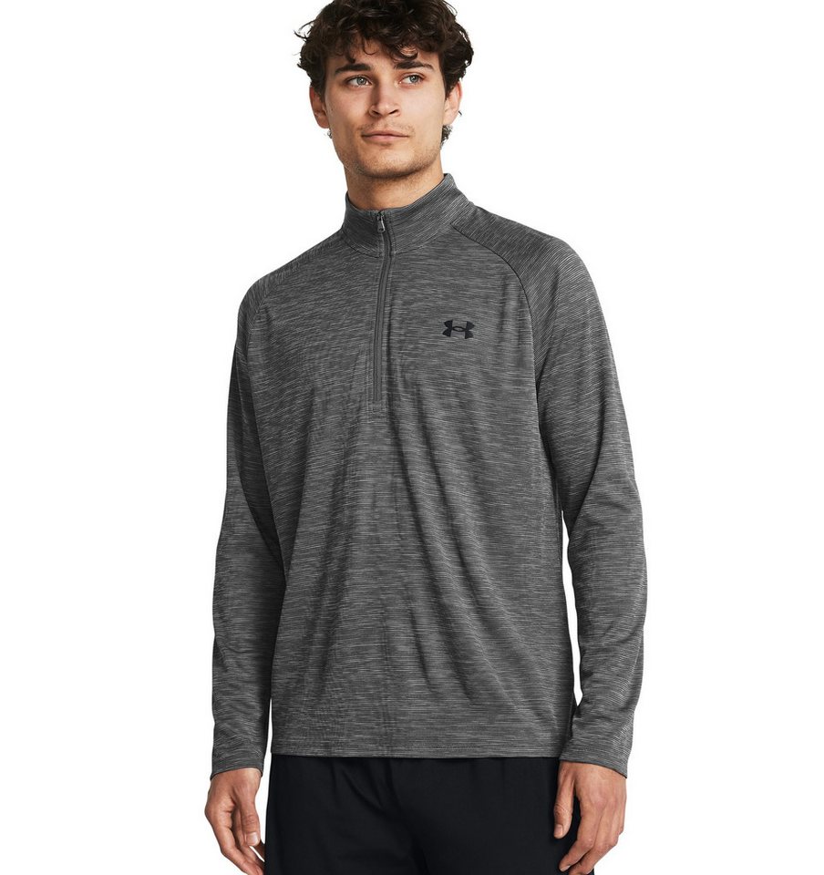 Under Armour® Trainingsshirt UA Tech Textured 1/2 Zip mit halbem Reißverschluss, atmungsaktives Material, schnell trocknend