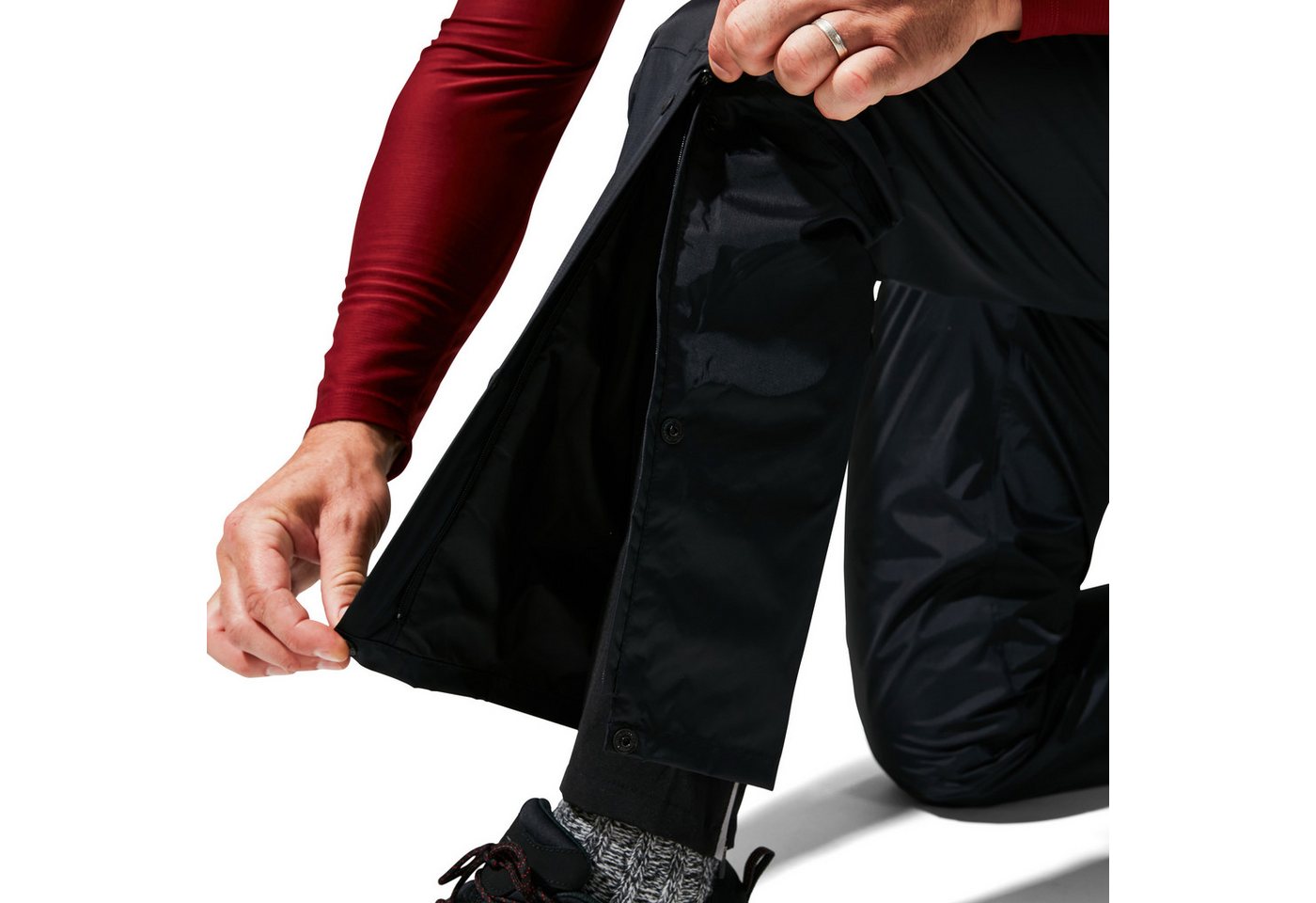 Berghaus Regenhose DELUGE PRO 2.0 RAIN-PANT dreiviertellange Seitenreißverschlüsse, mit Druckknöpfen, wasserdicht Bild 2