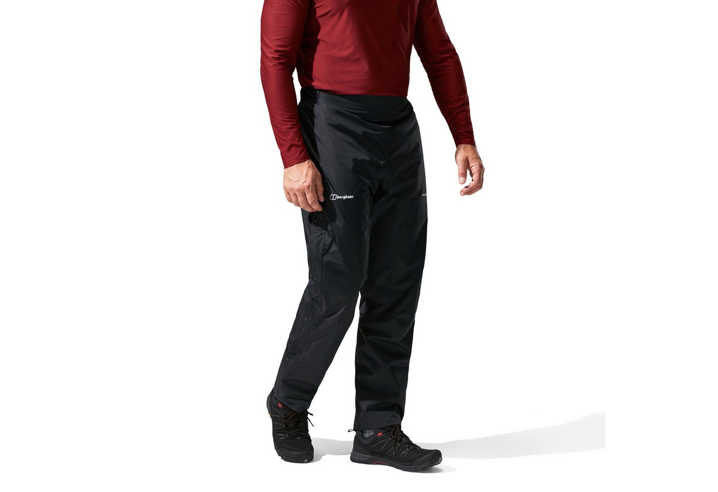 Berghaus Regenhose DELUGE PRO 2.0 RAIN-PANT dreiviertellange Seitenreißverschlüsse, mit Druckknöpfen, wasserdicht Bild 4