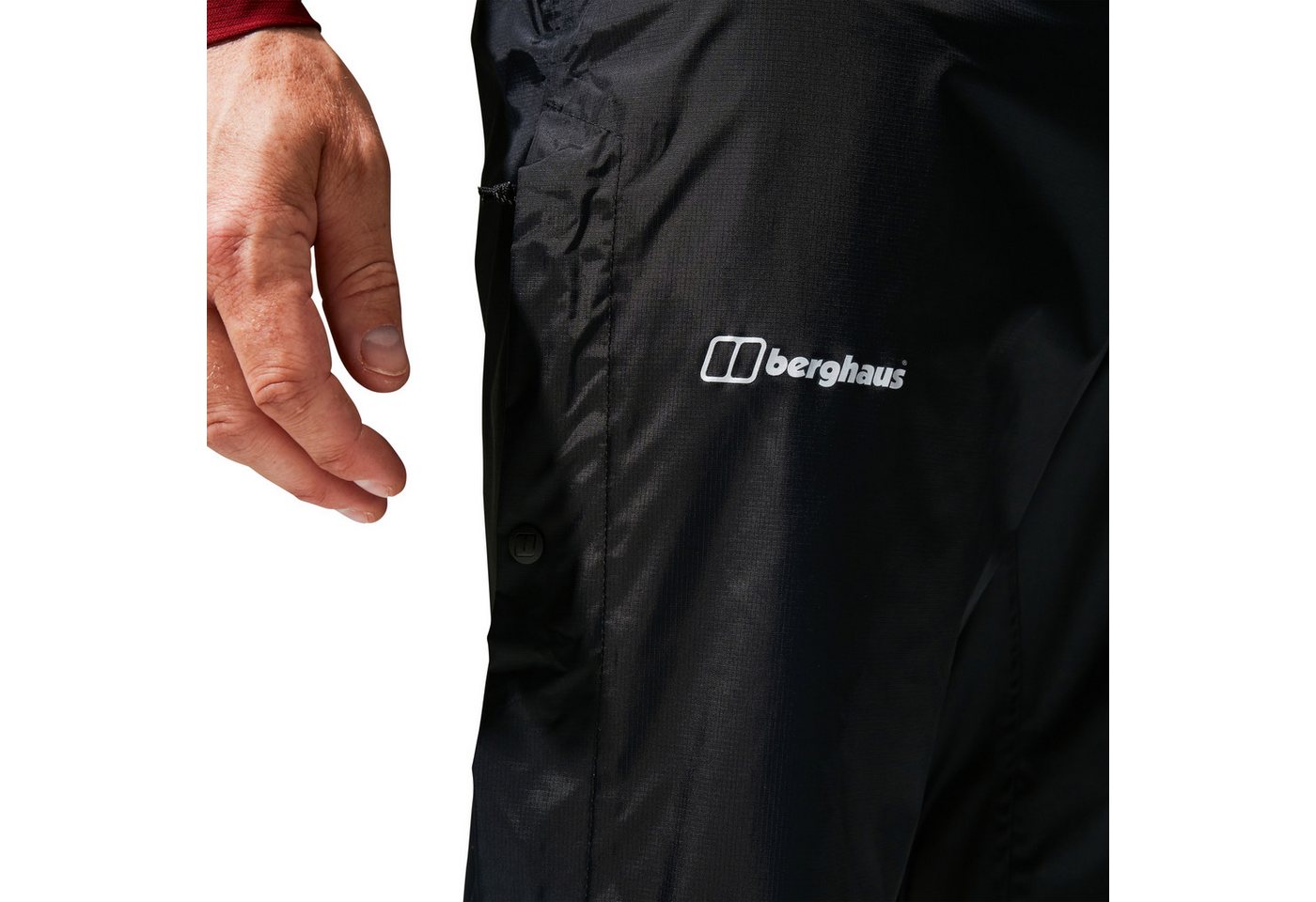 Berghaus Regenhose DELUGE PRO 2.0 RAIN-PANT dreiviertellange Seitenreißverschlüsse, mit Druckknöpfen, wasserdicht Bild 5