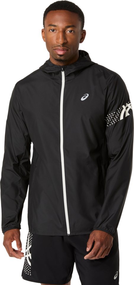 Asics Laufjacke ICON JACKET Wasserabweisend, Atmungsaktiv, Reflektierend