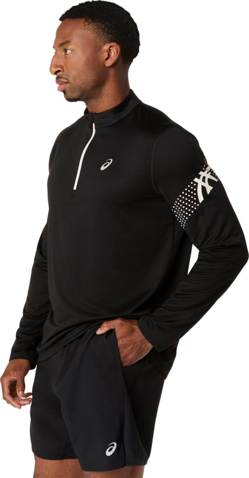 Asics Laufshirt ICON LS 1/2 ZIP TOP Schnelltrocknend, Atmungsaktiv, Reflektierend Bild 2