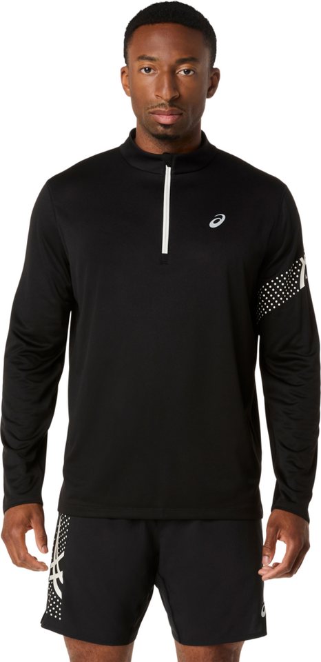 Asics Laufshirt ICON LS 1/2 ZIP TOP Schnelltrocknend, Atmungsaktiv, Reflektierend Bild 3