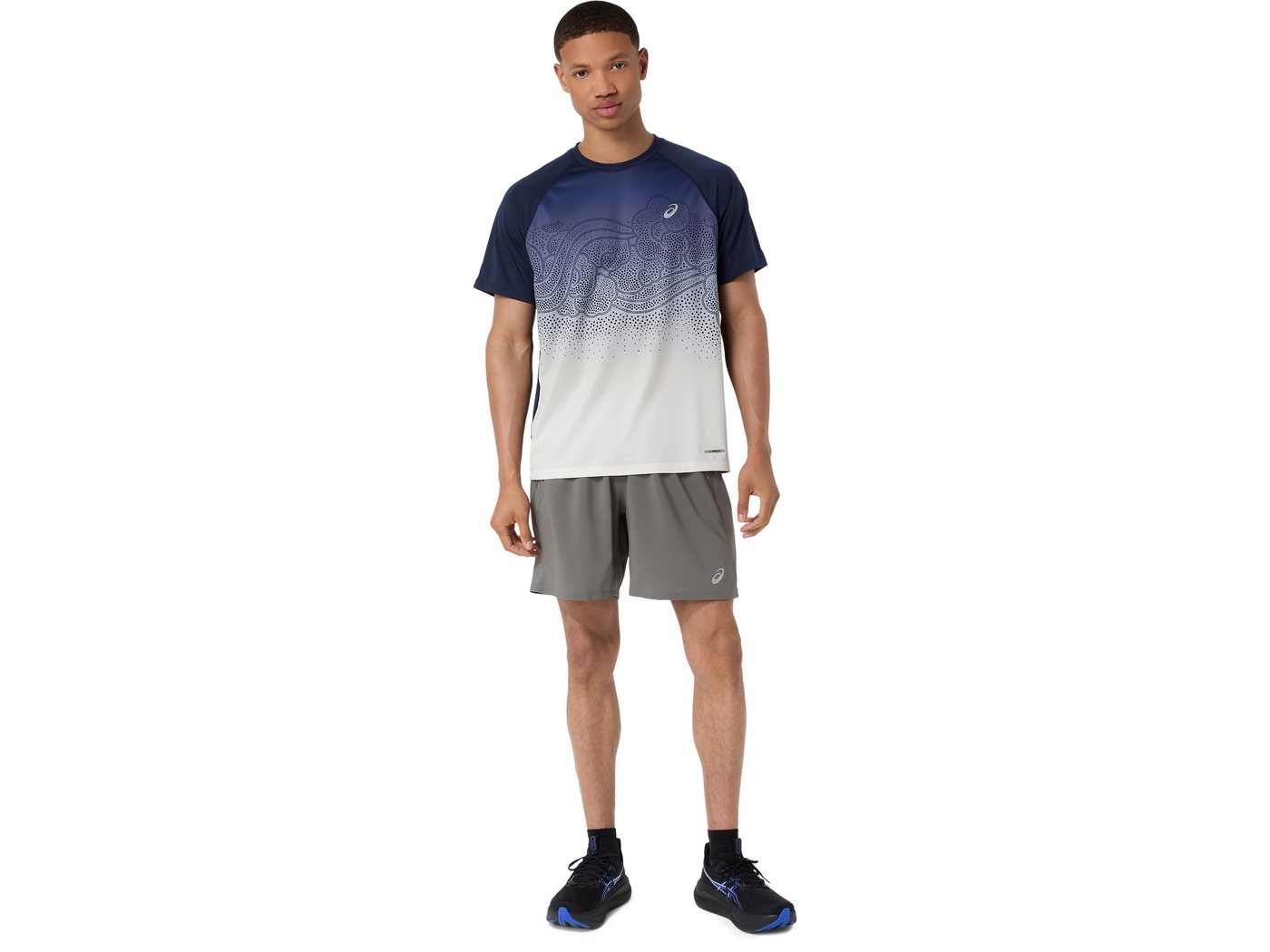 Asics Laufshirt ROAD FADE SS TOP ACTIBREEZE™ Technologie, Atmungsaktiv, Reflektierend