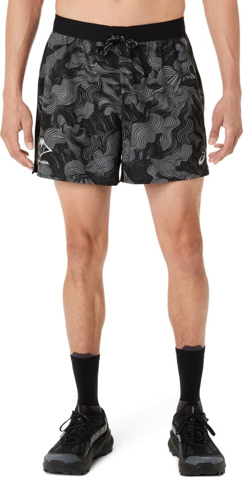 Asics Laufshorts FUJITRAIL ALL OVER PRINT 5IN SHORT ACTIBREEZE™ Technologie, Atmungsaktiv, Reflektierend