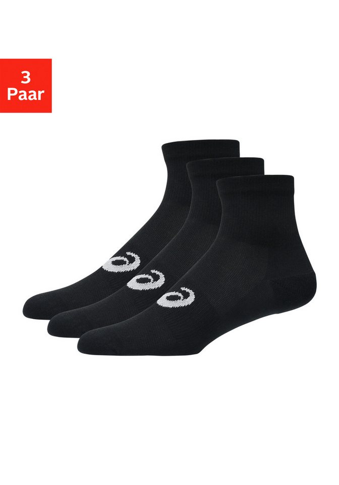 Asics Laufsocken 3 PACK QUARTER SOCK Atmungsaktiv, Gedämpfte Sohle, Anatomische Passform Bild 4