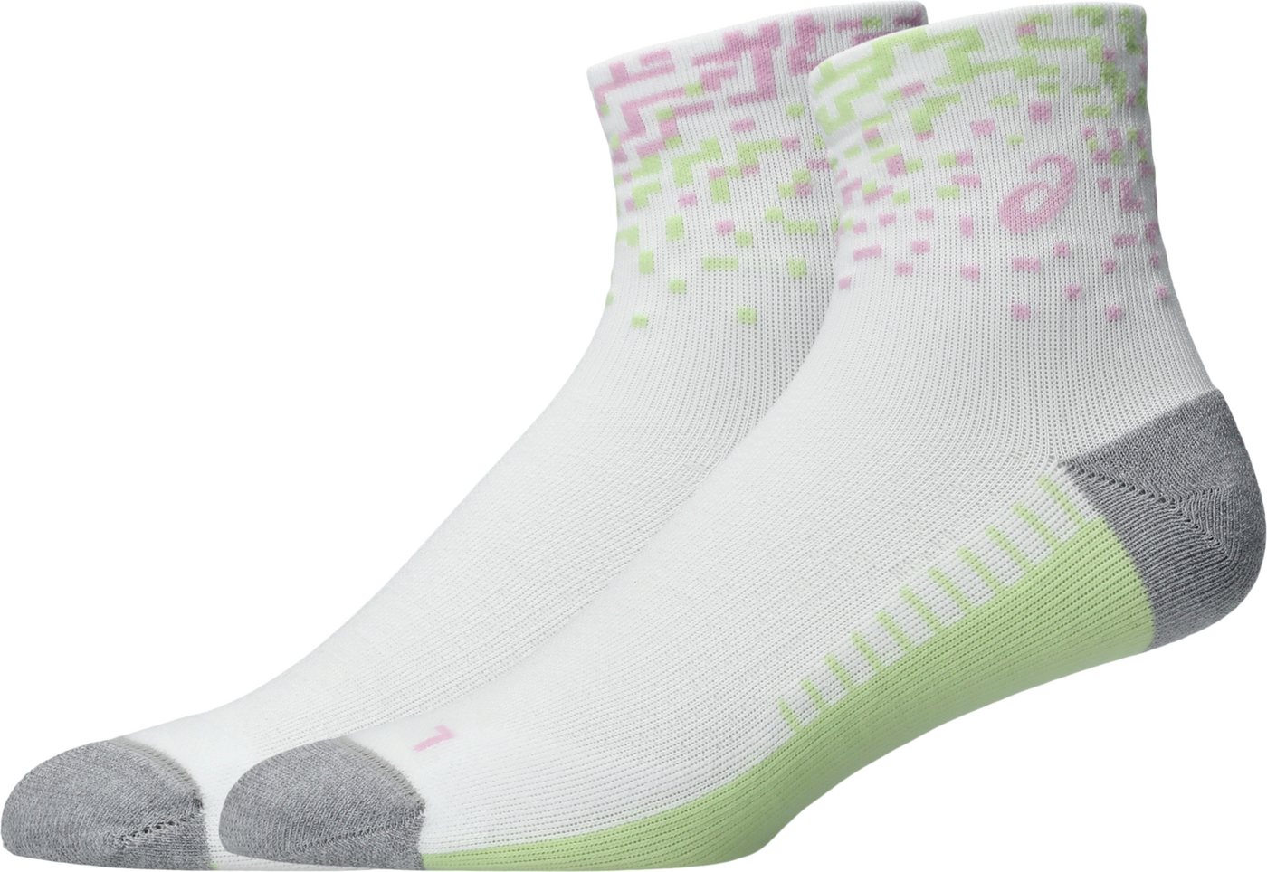 Asics Laufsocken PERFORMANCE RUN SOCK QUARTER Atmungsaktiv, Gedämpfte Sohle, Anatomische Passform