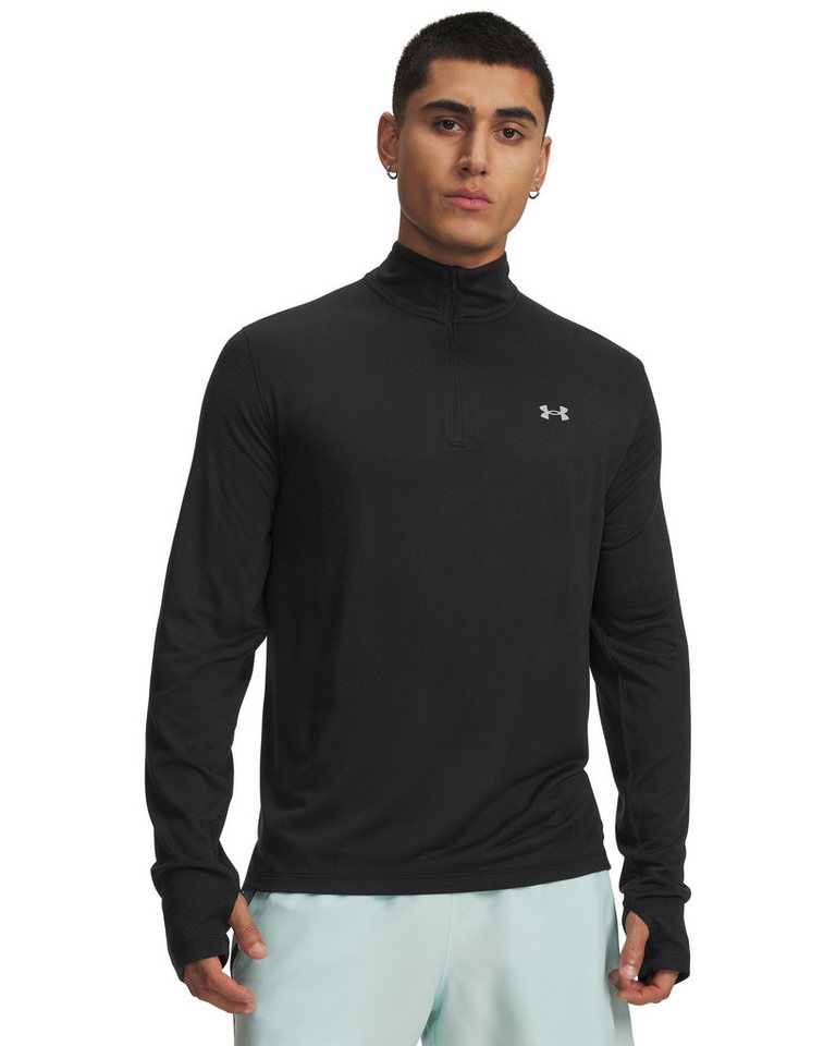 Under Armour® Laufshirt UA VELOCITI 1/4 ZIP mit Stehkragen, atmungsaktiv, schnell trocknend, elastische Kunstfaser